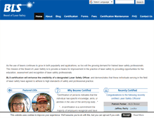 Tablet Screenshot of lasersafety.org